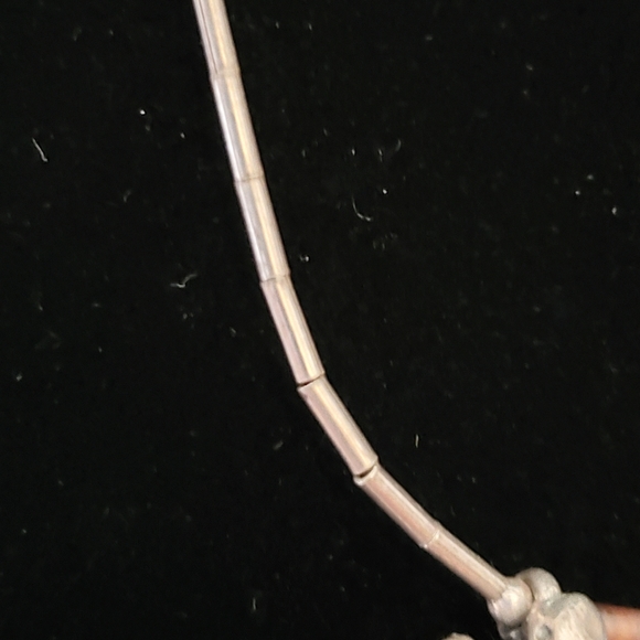 Two Turquoise Turtles Southwest Silver Bead Necklace Boho - Picture 4 of 11